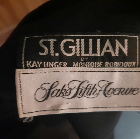 St. Gillian chemise, Black w/ nude inserts, Size 6 (though size tag missing) - Picture 2 of 6